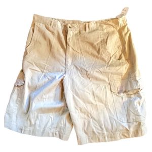 Men's Michael Austin plus size khaki cargo shorts